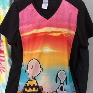 Brand new Scrub tops size medium worn less than 5x each….. $60 for all